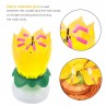 Lotus shaped rotating birthday candle with 8 small candles & Happy Birthday songParty