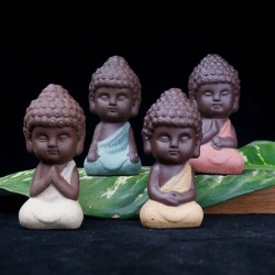 Estatuas & esculturasBuda pequeña - estatua de cerámica - figura monje