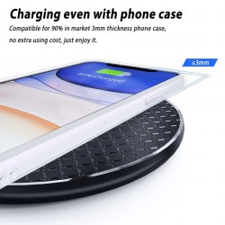 10W QI wireless charger - fast charging pad for iPhone - Samsung S20 - Note 10 Plus - Xiaomi MI 9Chargers