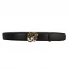 Leather belt with a tiger's headBelts