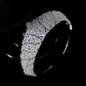 Pinzas de cabelloCorona de plata exclusiva - banda de cabeza hecha de zirconia cúbica
