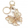 Fashion crystal butterfly - keychainKeyrings