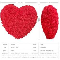 Día de San ValentínCorazón de rosa - hecho de rosas de infinito 30 * 30 cm