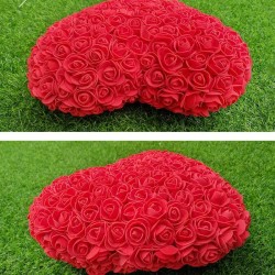 Día de San ValentínCorazón de rosa - hecho de rosas de infinito 30 * 30 cm