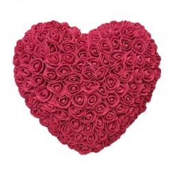 Día de San ValentínCorazón de rosa - hecho de rosas de infinito 30 * 30 cm