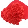 Heart shaped pillow with rosesCushions
