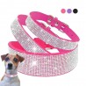 Collares & CorreasCollar de cuero con piedras preciosas para perros y gatos