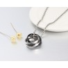 CollarAmor infinito - doble círculos collar - 2 piezas