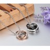 Endless Love - double circles necklace - 2 piecesNecklaces