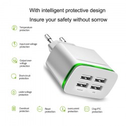Universal USB charger - 2 port / 4 port - LED light - multi portChargers