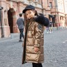 NiñosChaqueta de invierno caliente con capucha de piel - para niñas