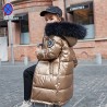 NiñosChaqueta de invierno caliente con capucha de piel - para niñas