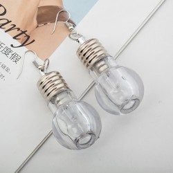 unique design colorful light bulbs drop earrings