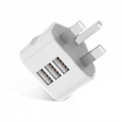 Cargadores3 pin plug para todos los teléfonos móviles - pared de carga de viajes - AC multi adaptador de potencia