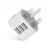 Cargadores3 pin plug para todos los teléfonos móviles - pared de carga de viajes - AC multi adaptador de potencia