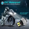 LucesH6 - BA20D - Hi-lo rayo - Bombilla de la cabeza de la motocicleta LED