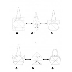 Bolsos de manoModa geométrica bolsa luminosa - reizable