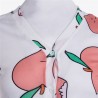 Blusas y camisasTraje de v-neck sexy - traje de cuerpo impreso de manga larga con botones