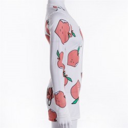 Blusas y camisasTraje de v-neck sexy - traje de cuerpo impreso de manga larga con botones