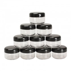 Piel10pcs cosmética caja de tarro - maquillaje crema de uñas arte cosmético almacenamiento de cuentas - bote contenedor botel...