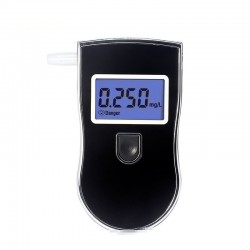 Mediciónprobador de alcohol profesional - policía LCD pantalla digital respiración - transpirador para los conductores borrac...