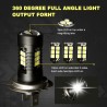2pcs LED lamp super bright car fog lights - 12v 24v 6000k white car driving 21 3030-SMD running light auto led h7 bulbLights ...
