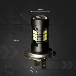 Luces & Iluminación2pcs LED lámpara super brillante coche fog luces - 12v 24v 6000k coche blanco conducir 21 3030-SMD luz de ...