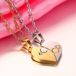 Collarcollar colgante de encanto rhinestone - amor collar de cadena en forma de corazón
