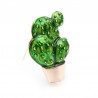 BrochesCactus de esmalte verde - un elegante broche