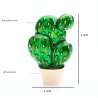 BrochesCactus de esmalte verde - un elegante broche