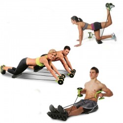 EquipoRollo de ruedas AB - la resistencia elástica estirable tira de la cuerda - adiestrador muscular abdominal