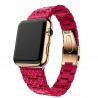 resin strap for apple watch band link bracelet watchband for iwatch - 4/3/2 iwatch bands rose red steel buckleAccessories