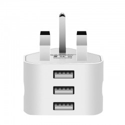 Cargadores3 pin plug para todos los teléfonos móviles - pared de carga de viajes - AC multi adaptador de potencia