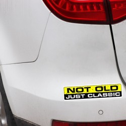 NOT OLD JUST CLASSIC - car sticker 15.2CM * 3.3CMStickers