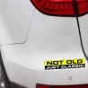 NOT OLD JUST CLASSIC - car sticker 15.2CM * 3.3CMStickers