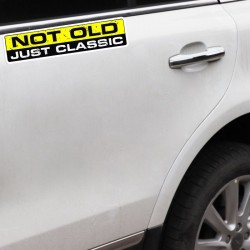 PegatinasNO OLD JUST CLASE - pegatina de coche 15.2CM * 3.3CM