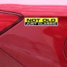 NOT OLD JUST CLASSIC - car sticker 15.2CM * 3.3CMStickers