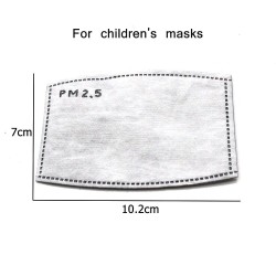 PM25 activated carbon face/mouth mask with valve - for kids children - incl. extra filtersMouth masks