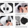 Mascarillas bucalesPM25 - filtro de sustitución de carbono activo para máscara boca/cara con válvula de aire doble - 10 piezas