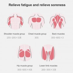 MasajeLCD Visualización Alta frecuencia Masaje de masajes cuerpo muscular relajante relajación 30 Velocidad Vibración