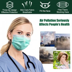 Disposable face/ mouth masks - 3 layer - anti-dust - anti bacterial - premium greenMouth masks
