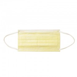 Mascarillas bucalesmáscaras faciales / boca desechables - 3 capa - anti-polvo - anti bacteriano - amarillo premium