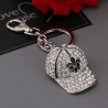 Crystal baseball hat - keychainKeyrings