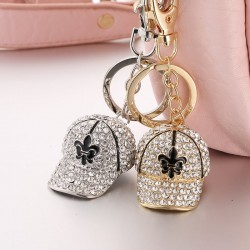 Crystal baseball hat - keychainKeyrings