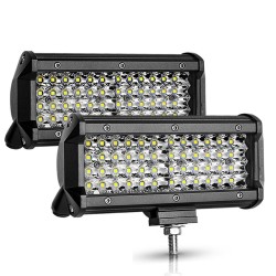 Barra de luces LED12V / 24V - 72W / 144W - Led light-bar - reflector para camiones / off-road barcos / coches / tractores 4x4...