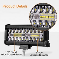60W - 420W - LED light-bar - combo spotlights for trucks - off-roads - tractors - 4x4 SUV - ATV - boatsLED light bar