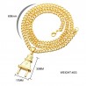CollaresColgante en forma de enchufe eléctrico - oro & plata collar de acero inoxidable
