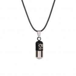 CollarAMOR - colgante de forma de cápsula - collar
