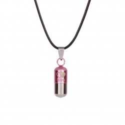 CollarAMOR - colgante de forma de cápsula - collar