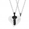 CollarTe amo - 2 piezas corazón & collar de llave - 2 piezas